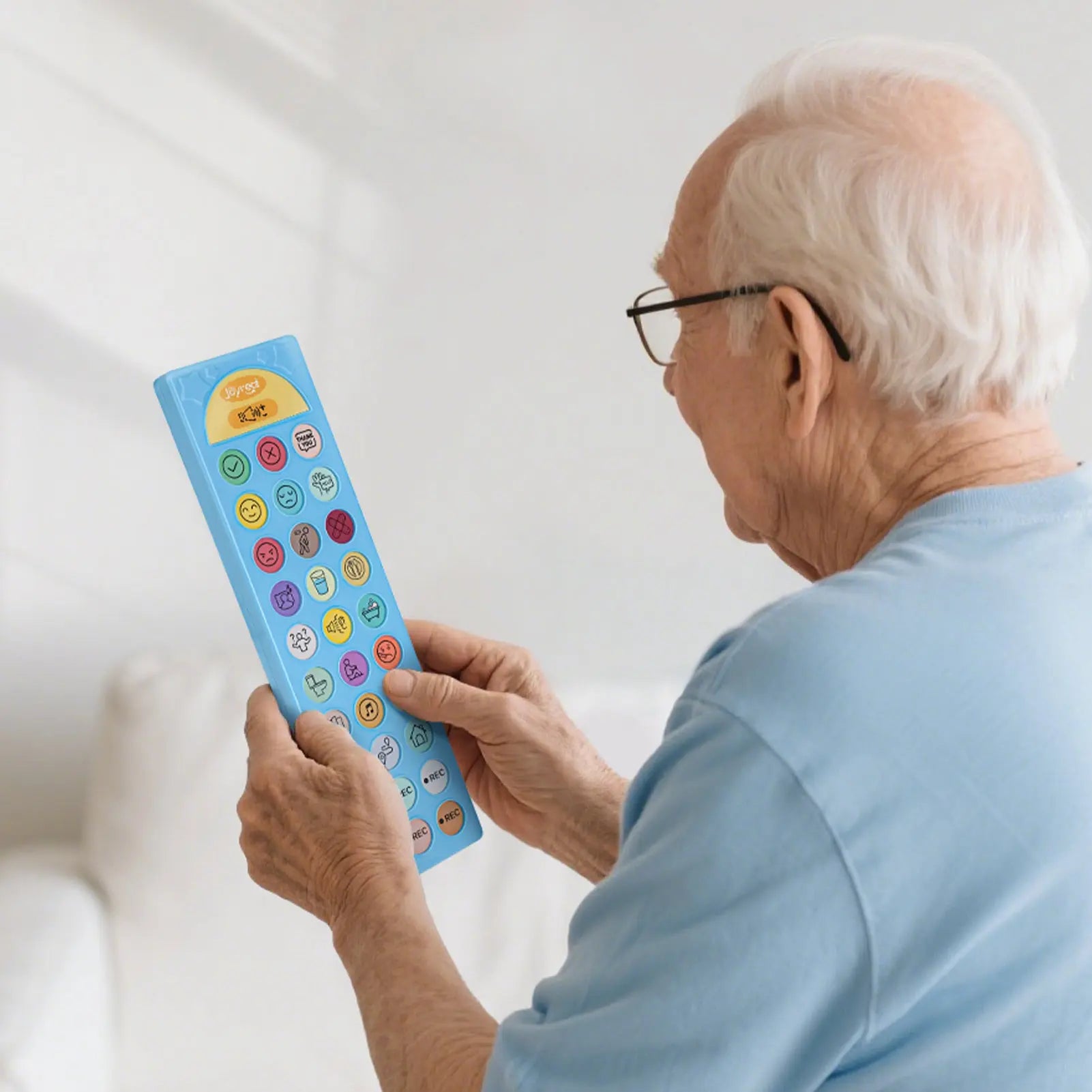 Color:blue Aac AAC Device for Autism & Speech Therapy | 24 Buttons + Programmable ...