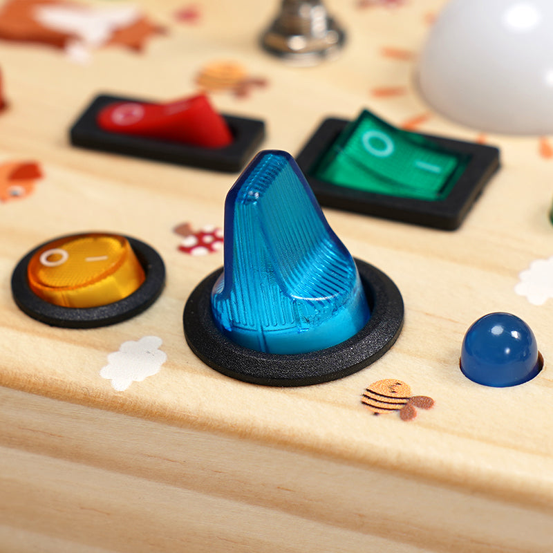 Joyreal Montessori Sensory Busy Boards with Lights