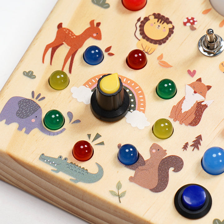 Joyreal Montessori Sensory Busy Boards with Lights
