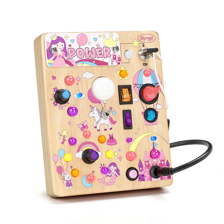 Dreamy LED Busy Board For 2 Years Pink 