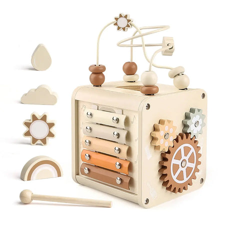 Educational Activity Cube for Toddlers 1-3 