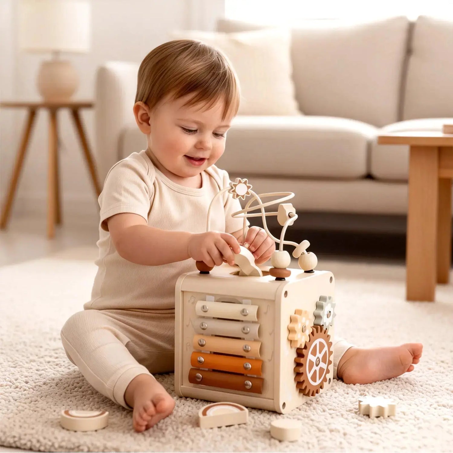 Educational Activity Cube for Toddlers 1-3 
