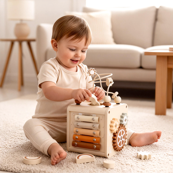 Educational Activity Cube for Toddlers 1-3
