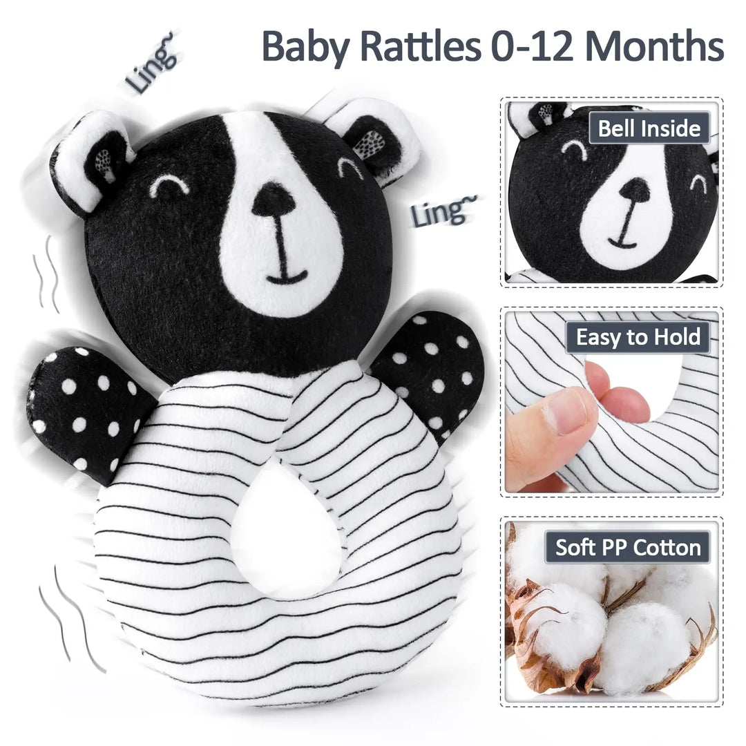 High Contrast Car Seat Sensory Baby Toys for Newborn 