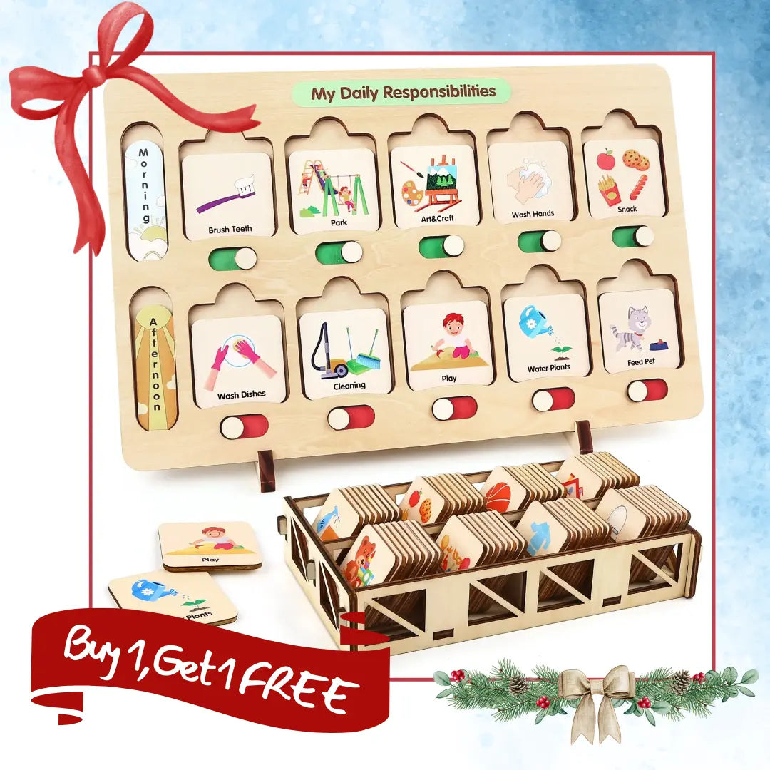 Montessori Visual Schedule for Kids 3-6 Years 