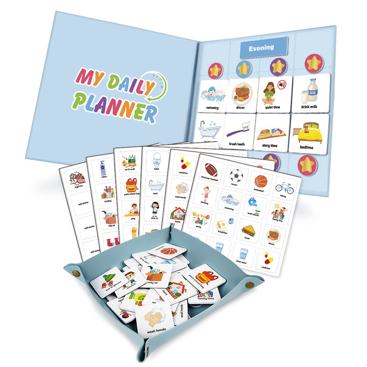 Joyreal Magnetic Autism Schedule - Daily Visual Routine Chart with PECS Cards