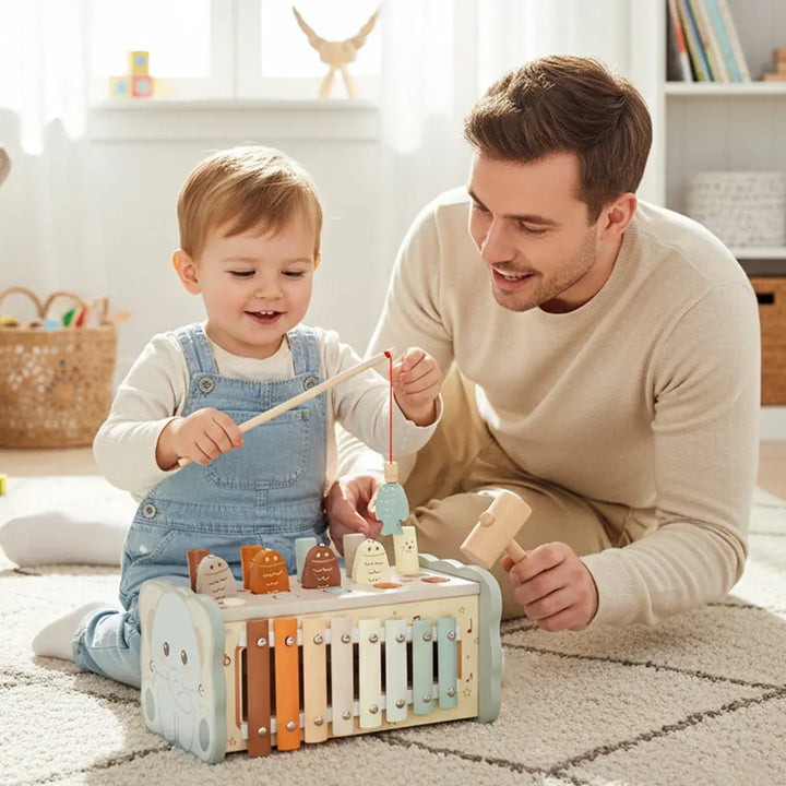 Xylophone and Fishing Game Sensory Set for Kids 