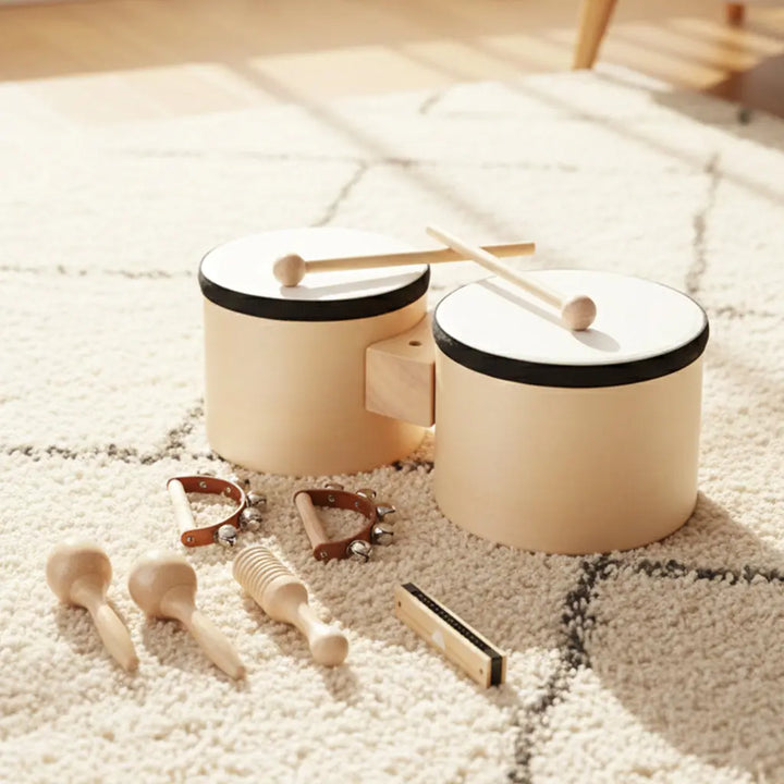 Toddlers Drum Set – 6-in-1 Montessori Musical Toys 