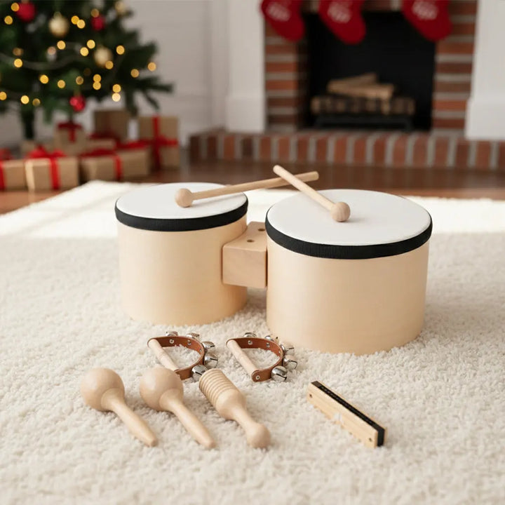 Toddlers Drum Set – 6-in-1 Montessori Musical Toys 