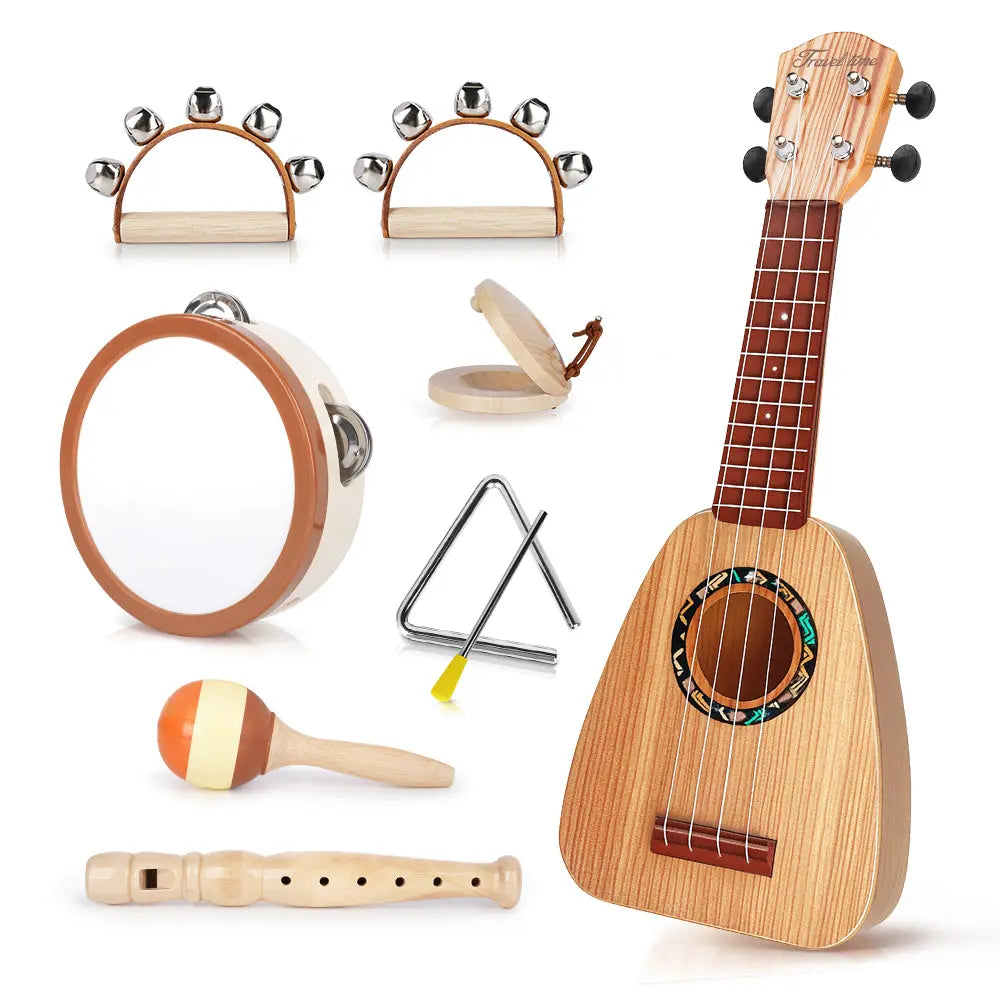 Kids Toy Ukulele Guitar,17 Inch Classical Guitar Musical Toy,4 Strings Guitar Ukulele