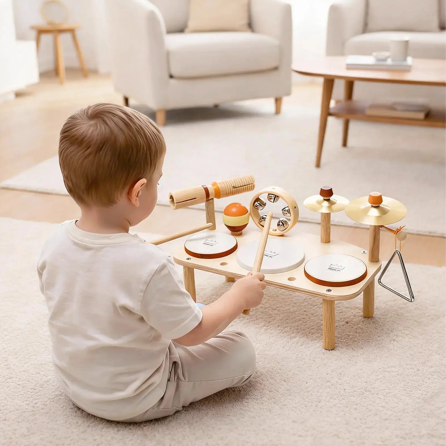 Rhythm Station – Wooden 11-in-1 Musical Table & Drum Set 