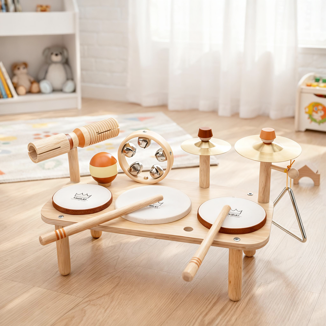 Rhythm Station – Wooden 11-in-1 Musical Table & Drum Set