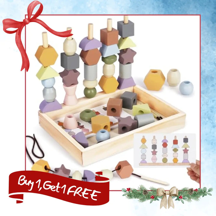 Educational Stacking & Threading Toys for Toddlers 