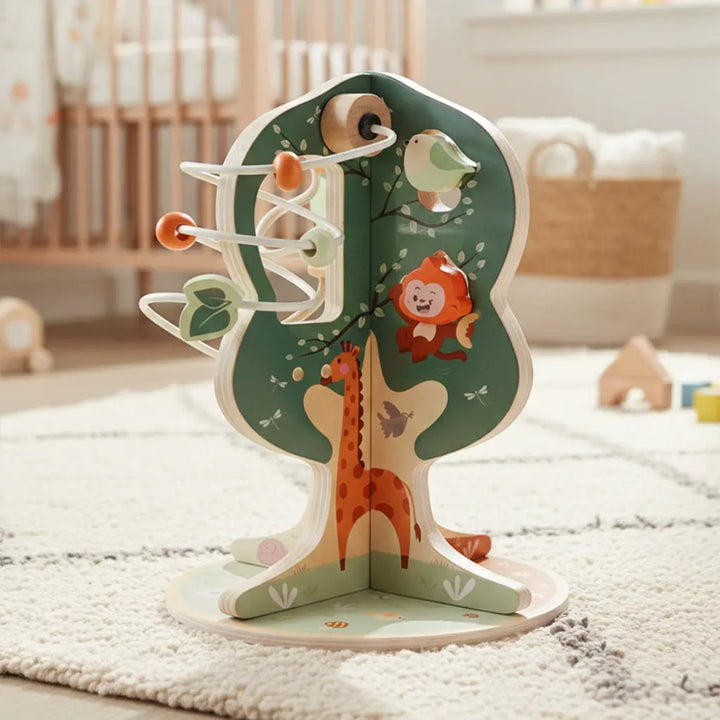 8-in-1 Wooden Activity Cube for 1-3 Year Olds 