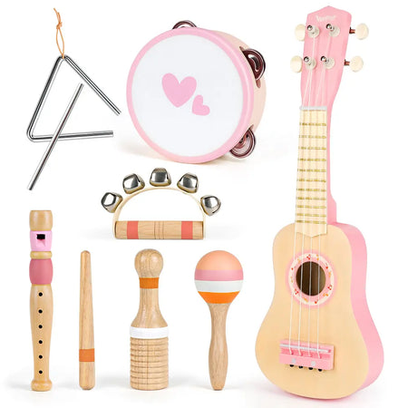 Wooden Montessori Guitar Set for Toddlers 