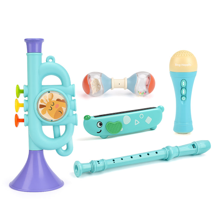 5-in-1 Musical Toys for Toddlers 2-4 – Birthday Gift with Trumpet & Flute