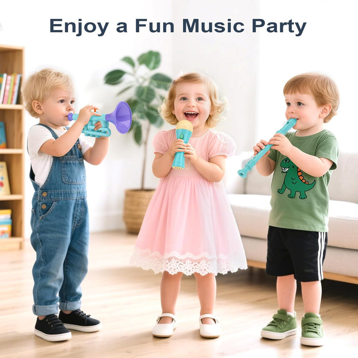 5-in-1 Musical Toys for Toddlers 2-4 – Birthday Gift with Trumpet & Flute