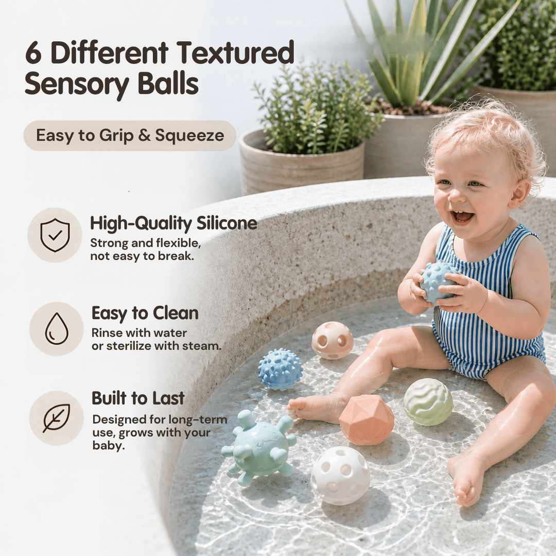 Soft Touch Silicone Teething &amp; Sensory Stacking Toy