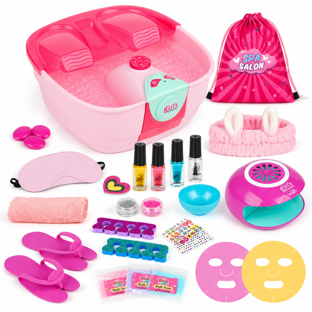 Kids Foot Spa & Nail Kit for Girls Ages 6–12