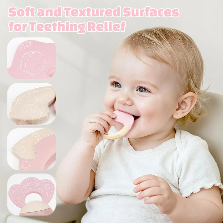 10PCS Baby Rattles and Teething Toys Set for Babies 0–6 Months 