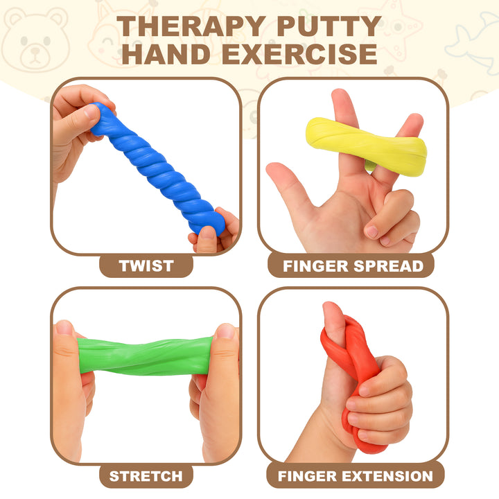 A hand exercise guide titled &