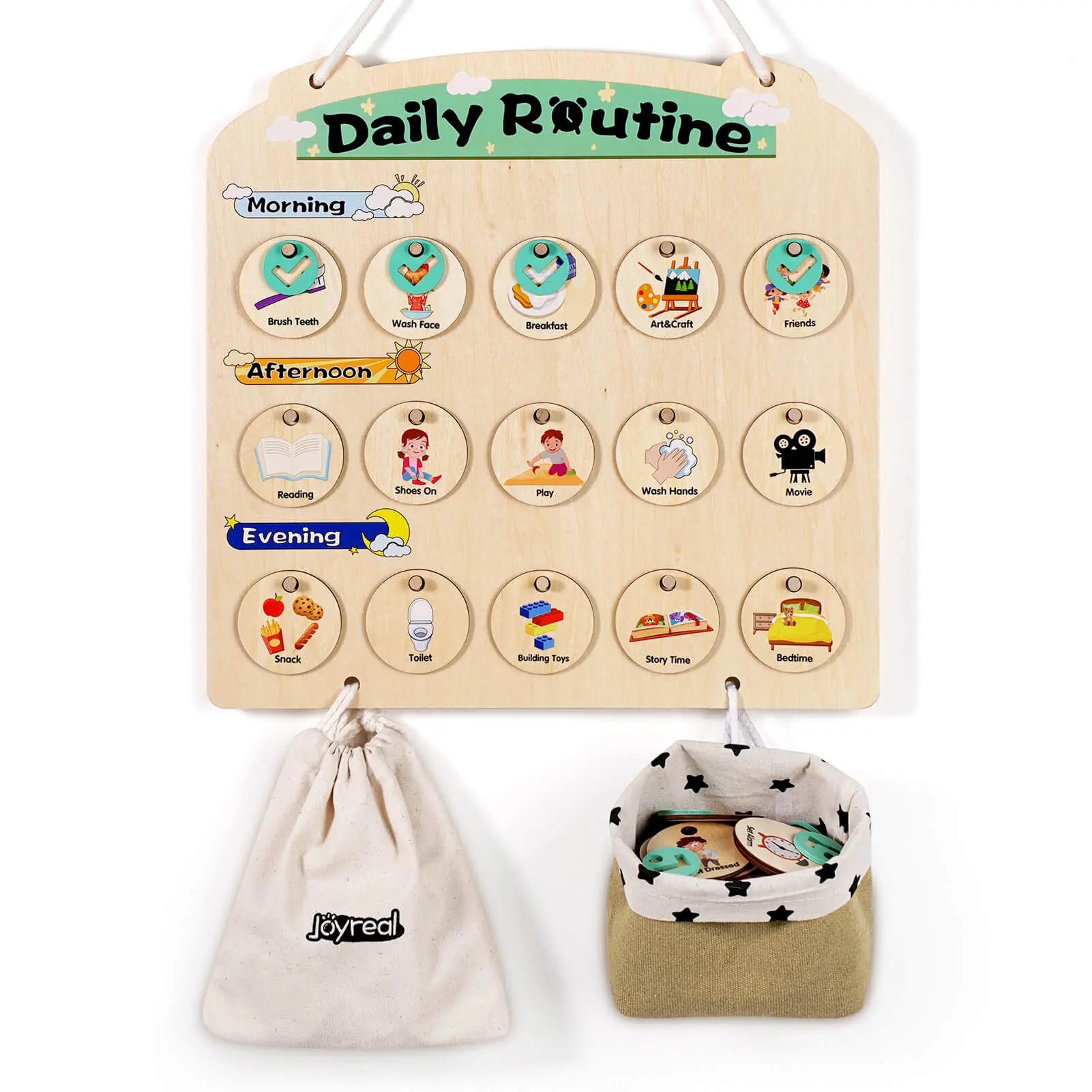 Kids Chore Chart Naysku 70 Pieces Visual Schedule Cards, Visual ...