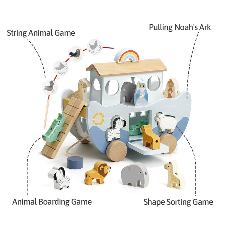 noah's ark with animals toy​