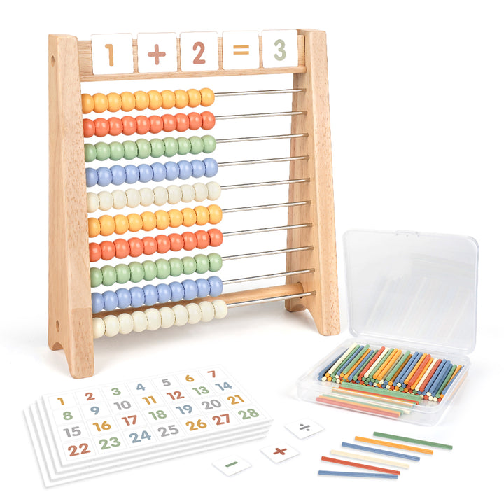 Wooden Abacus for Kids – Counting & Math Learning Toy for Preschoolers
