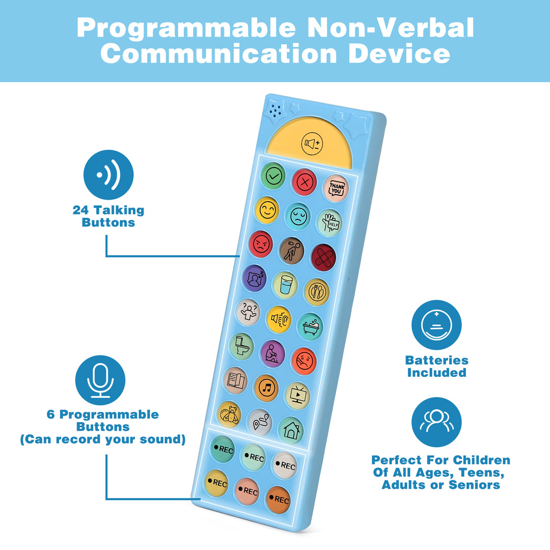 AAC speech device and communication board with picture symbols