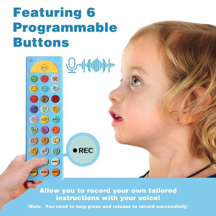 AAC communication board with basic expressions and sentence words