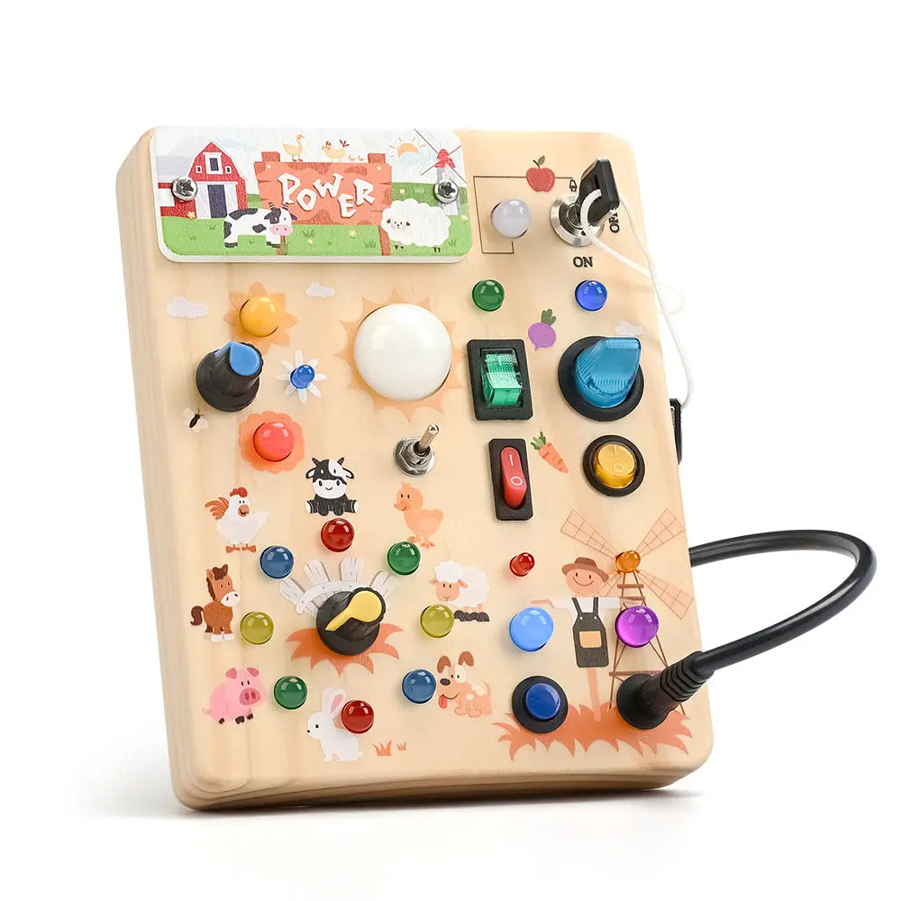 NILUTO Montessori Large Busy Board For Toddlers 3 Years Old
