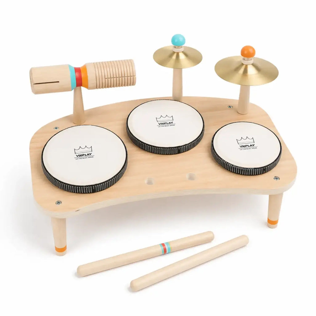 Little Beat Makers – Wooden Music Table & Drum Set