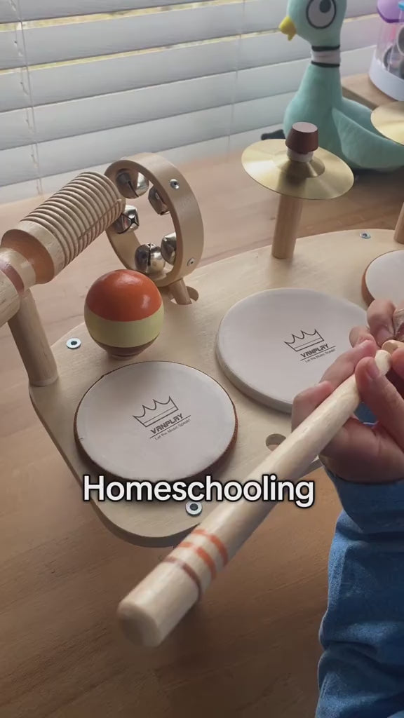 Rhythm Station – Wooden 11-in-1 Musical Table &amp; Drum Set