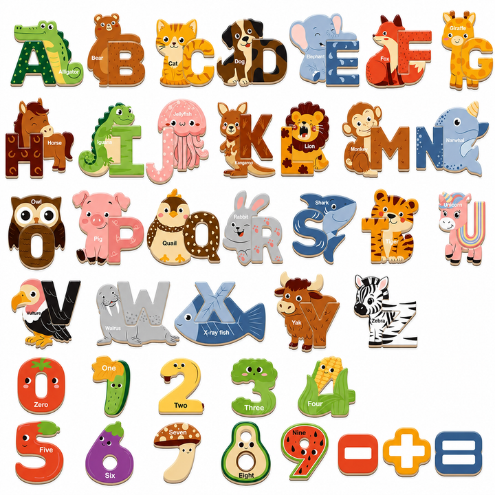 65PCS Fridge Magnet Letters &amp; Magnetic Letters for Board